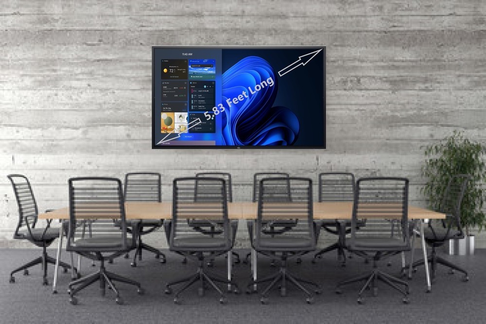 70" Dell smart board _ Interactive whiteboard for classroom With Windows 11