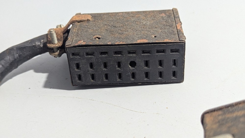 Vintage 24-Pin Cinch Jones Style Rectangular Connector Plug & Socket Cable