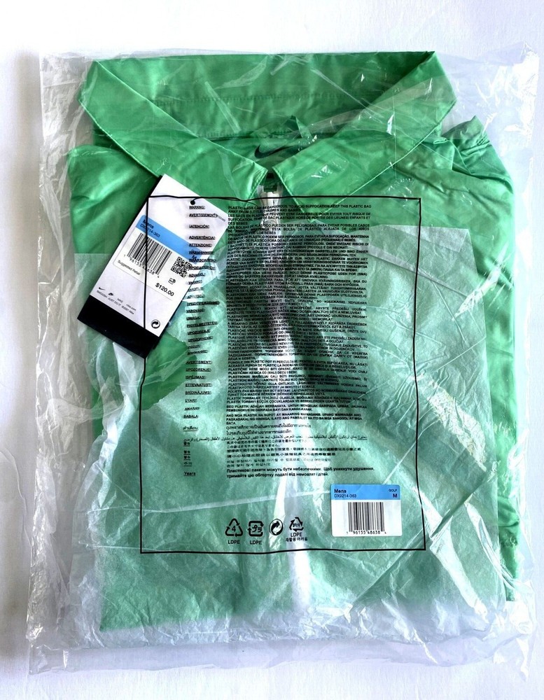 Nike Unscripted Phoenix Water Repellent Golf Jacket SPRING GREEN/ GORGE M,L,XL