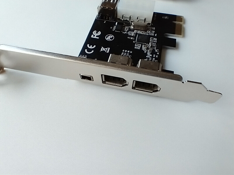 Firewire MiniDV Video Capture PCI-E Card for Windows 11 / 10 Desktop PC.