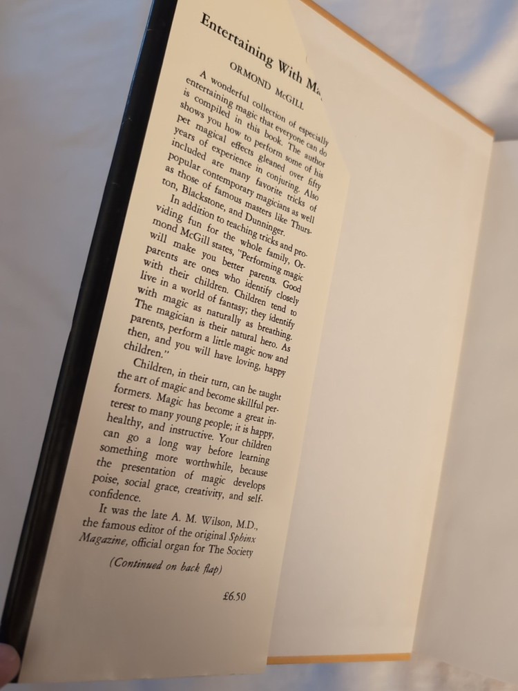 Entertaining With Magic - Book By Ormond McGill 1977