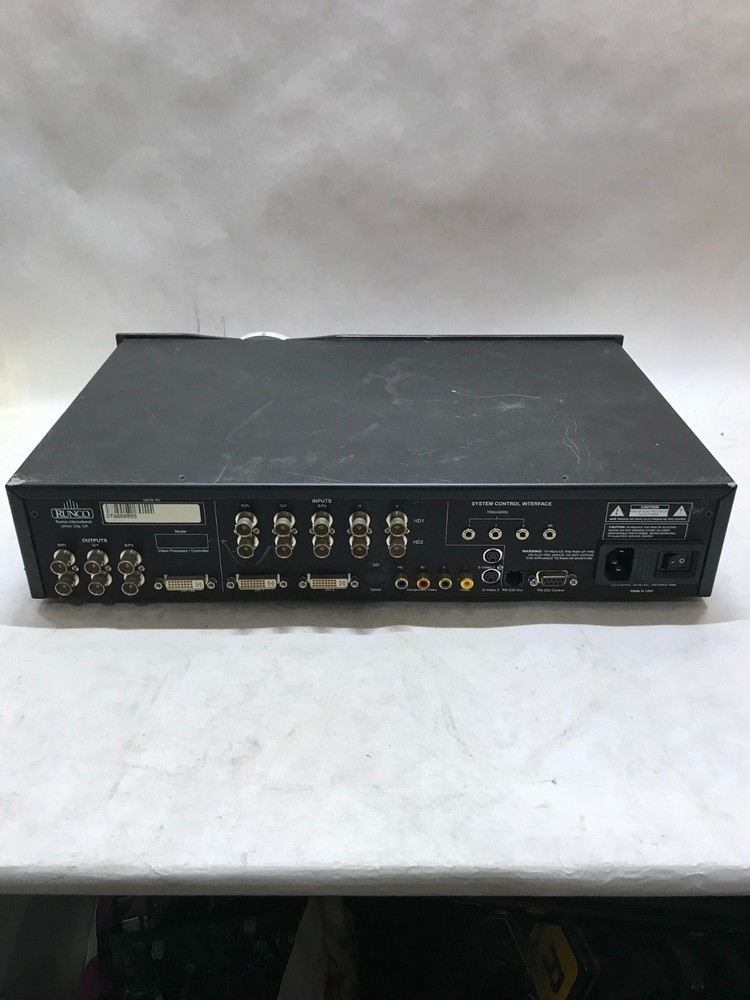 Runco VX2c DHD Projection Processor POWERS ON! For Parts UNTESTED SOLD AS IS -DW