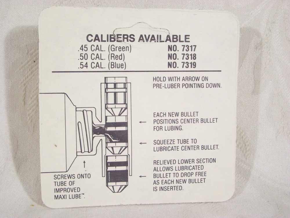 Thompson Center Pre Luber 7317 45 Caliber Black Powder Muzzleloader Maxi Lube