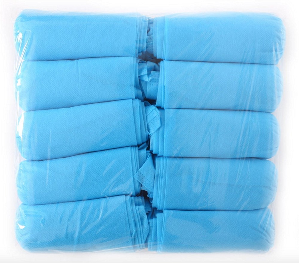 Shoe Covers Regular Package of 50 Pair - 100 Covers - Blue