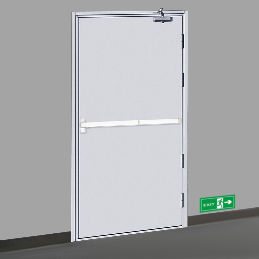 Fire Rated Panic Exit Device Push Bar, 1760℉, Automatic Locking, 3 Keys