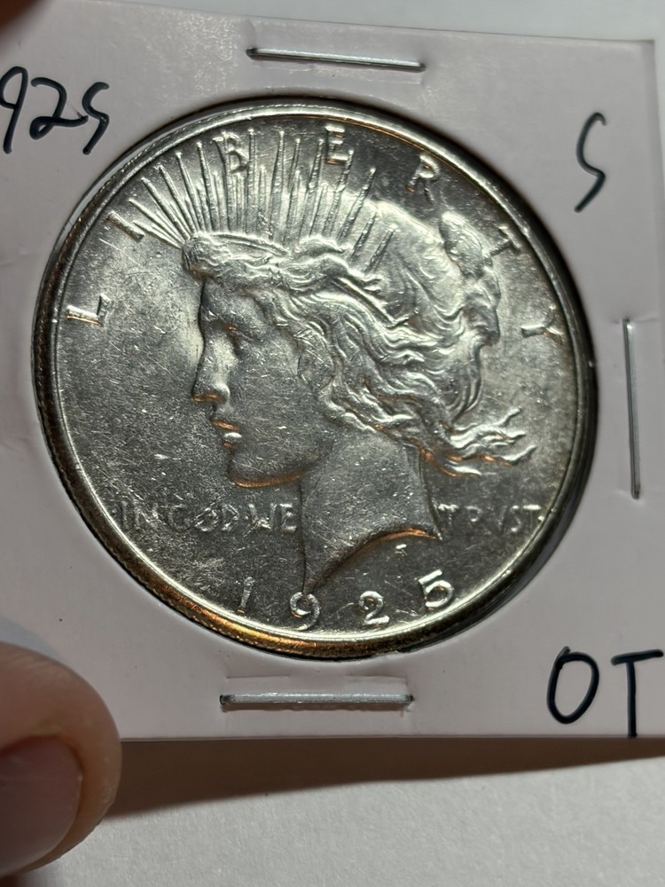 1925-S Peace Silver Dollar AU/UNC Tough Date Nice Luster