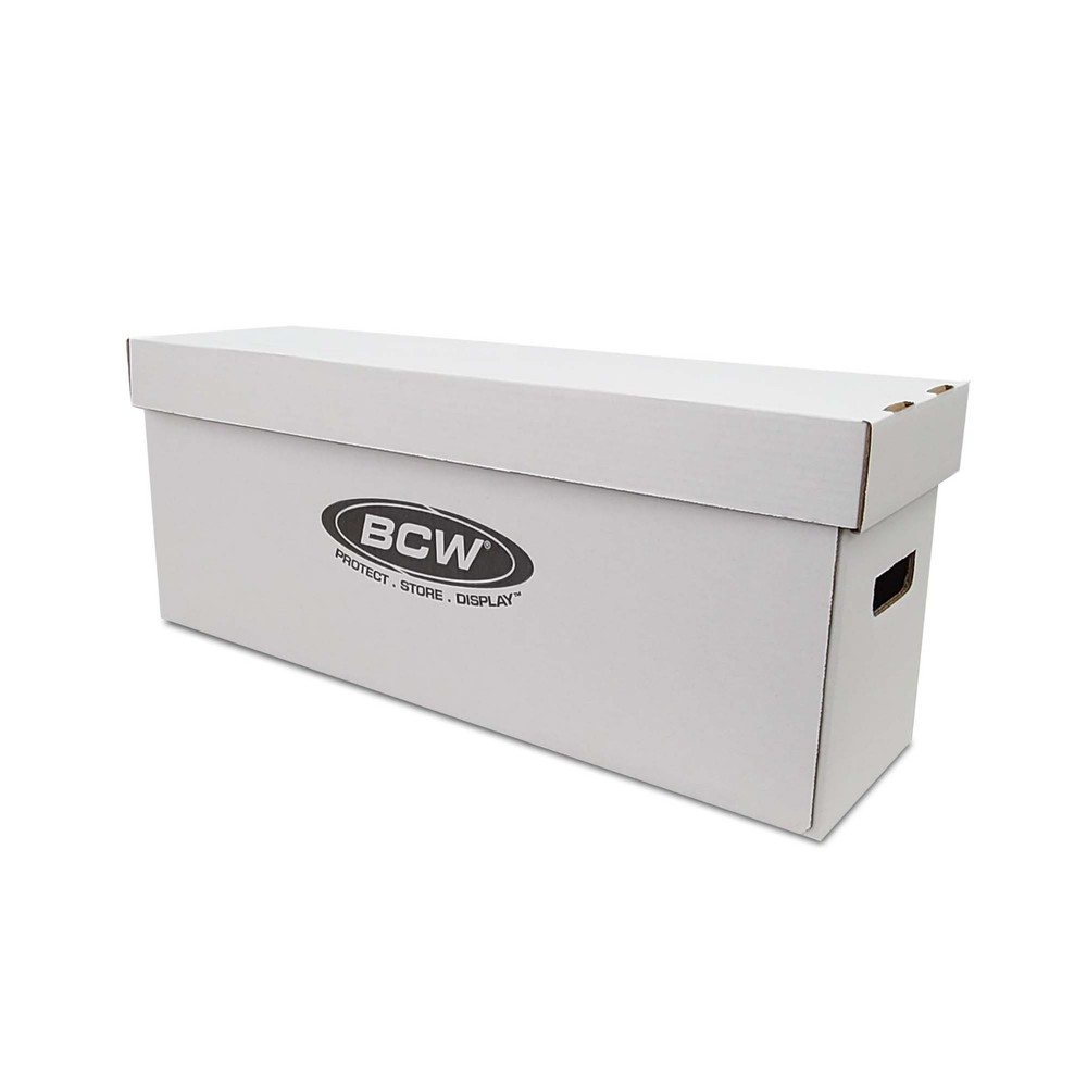 10 pack Long Comic Book Storage Box BCW Stackable Handles Current or Silver
