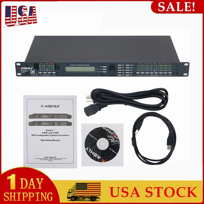 4.8SP 110V DSP Audio Processor Original Software 4Input 8Output Sound System USA