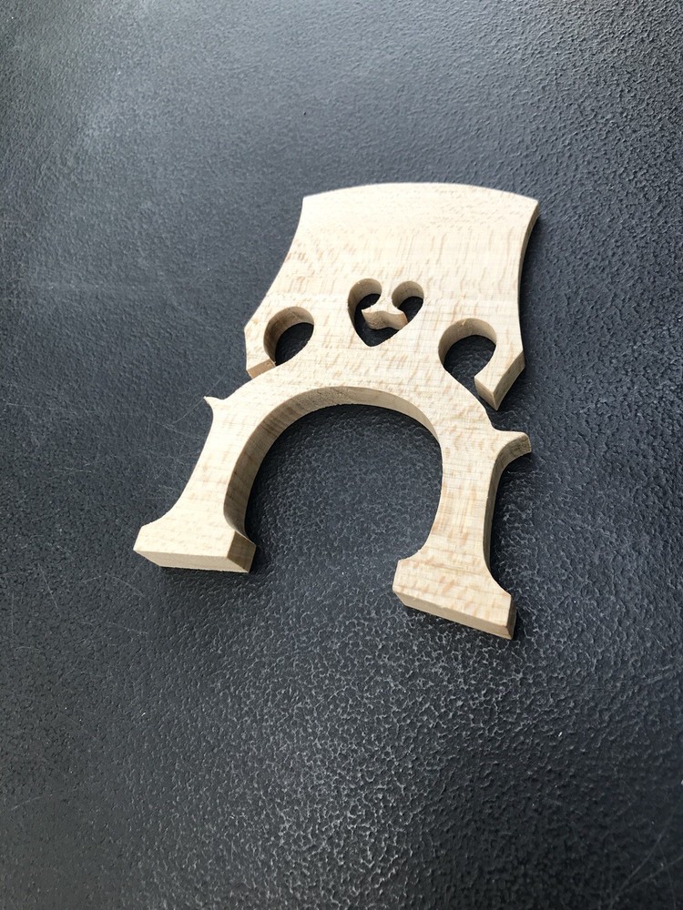 1/2 Cello Bridge Self-Adjusting Blank Bridge, Maple Wood
