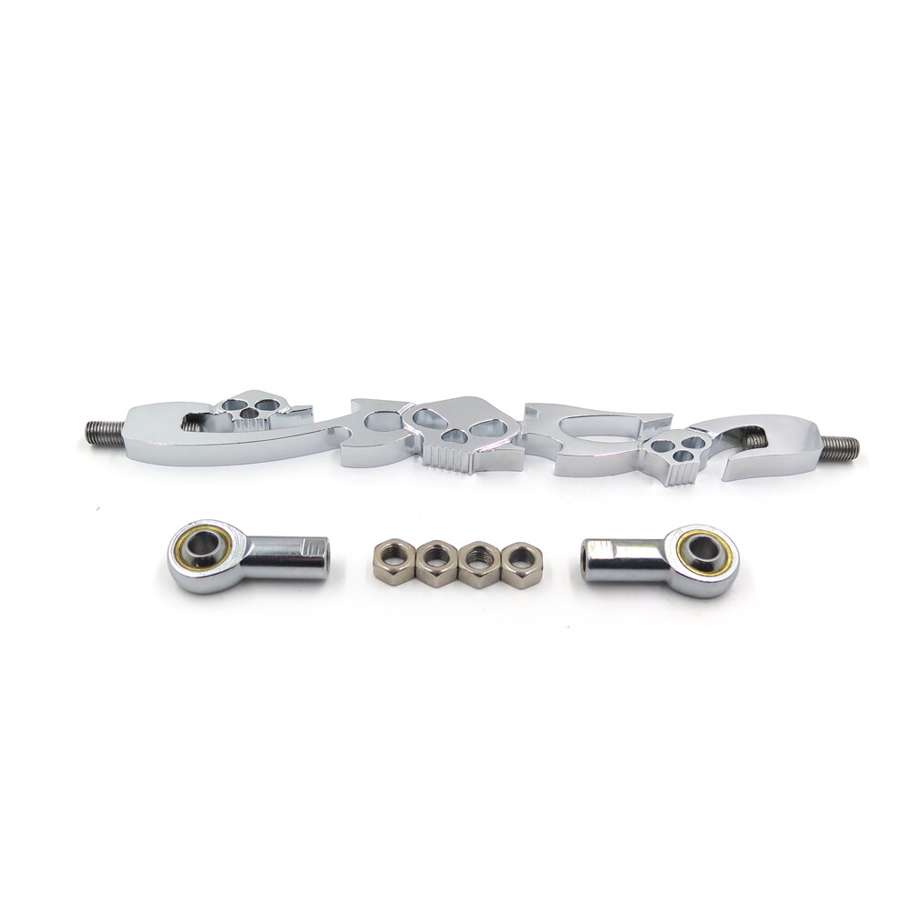 Chrome Skull Billet Shift Linkage For Harley Davidson Softail Standard FXST