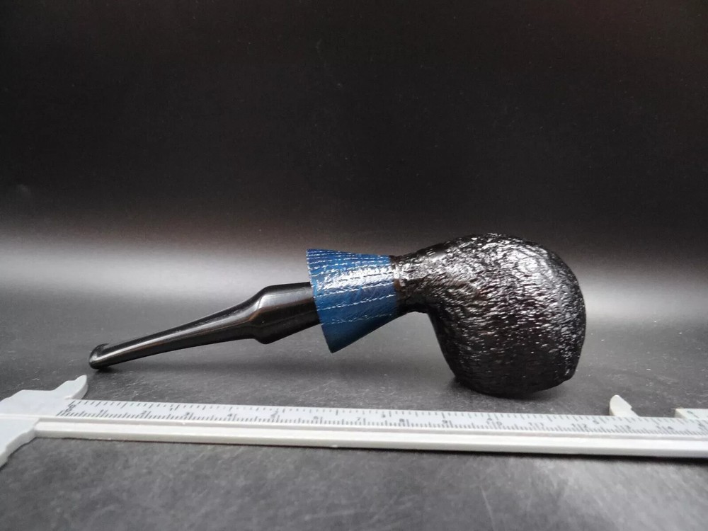 TURKIEWICZ MORTA HAND MADE BLACK & BLUE BULLDOG PIPE GRA