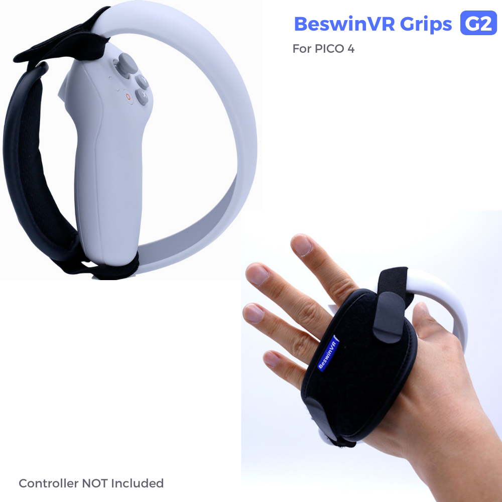 BeswinVR G2- Controller Grips Knuckle Strap for PICO 4 and PICO 4 PRO