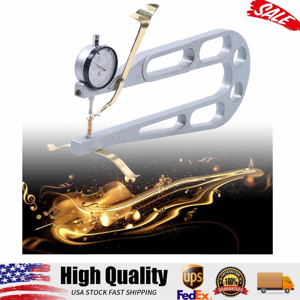 Professional Luthier Violin/Viola/Cello Thickness Measure Tool w/ Dial Indicator