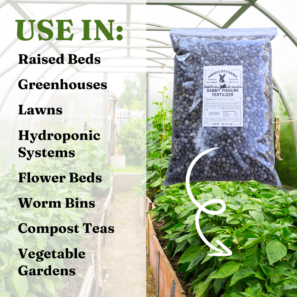 Rabbit Manure Fertilizer Pellets – 5 lb Bag