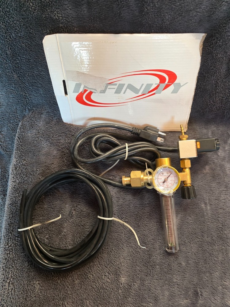 Infinity CO2 Regulator Hydroponics Emitter System with Solenoid Valve Flowmeter