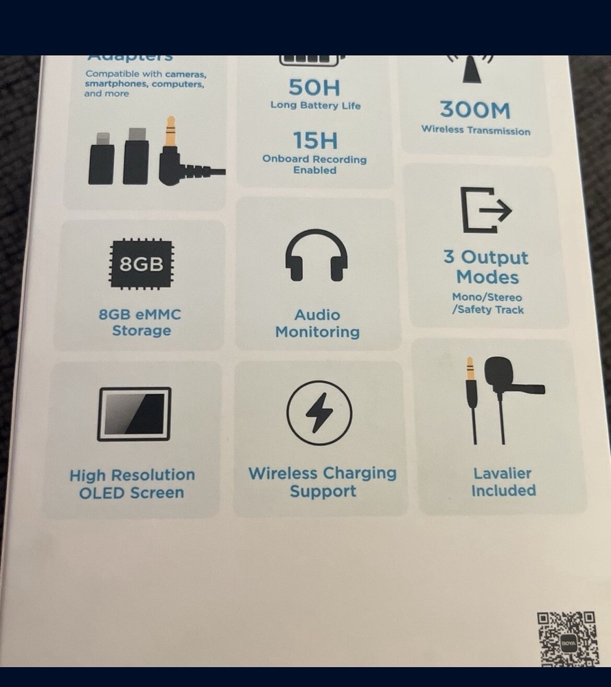 WIRELESS MICROPHONE BOYA 3in1