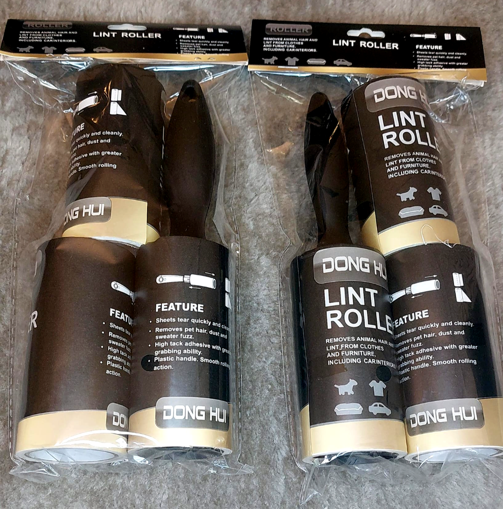 360 Sheets 2 Handle 6 Refills Lint Rollers for Pet Hair Extra Sticky Lint Roller