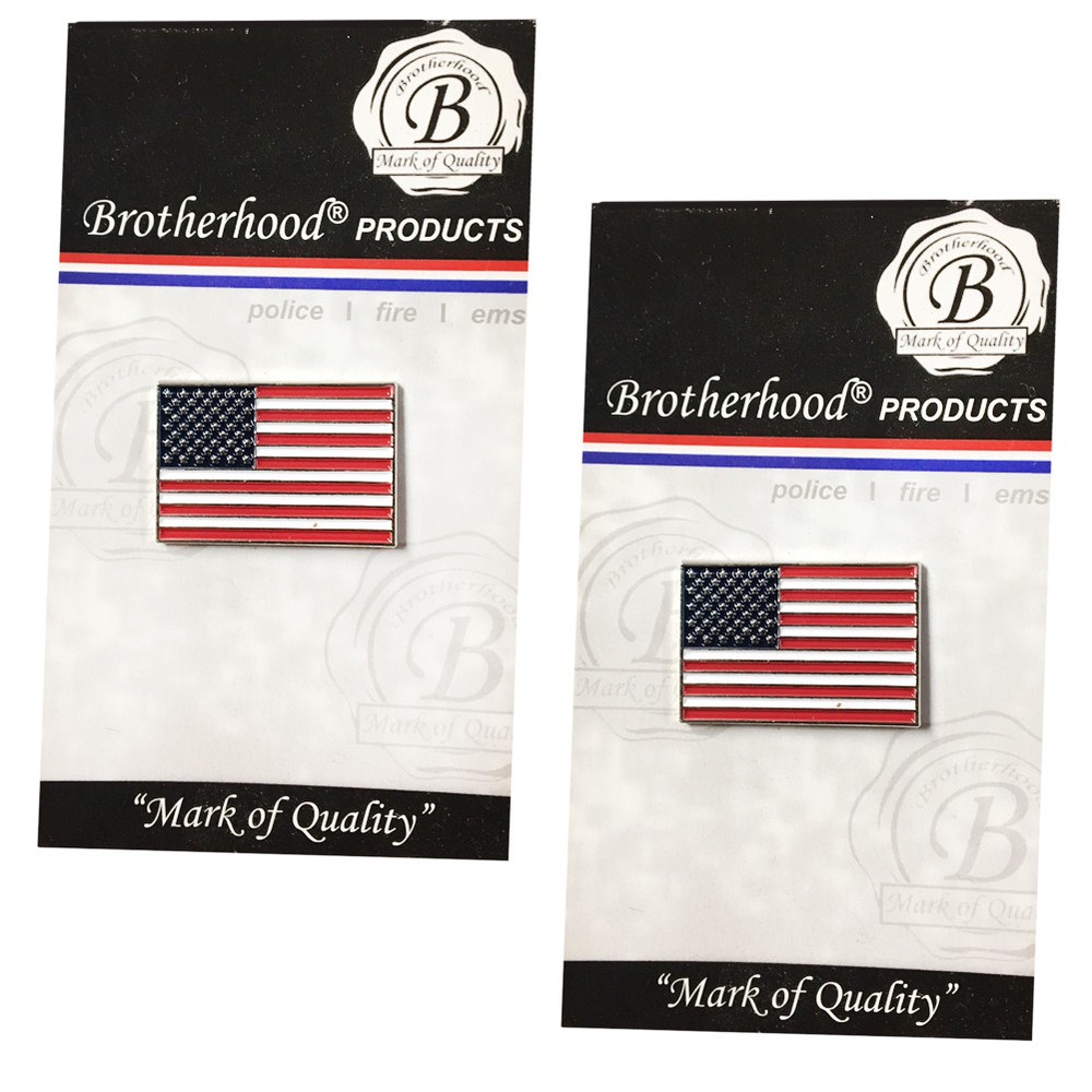 Rectangle Red White and Blue One Inch Rectangle American Flag