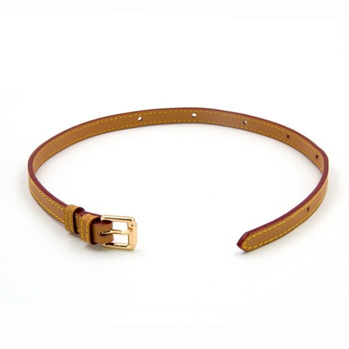 4-Widths Real Leather Replacement Extension Strap Vachetta Natural Cowhide