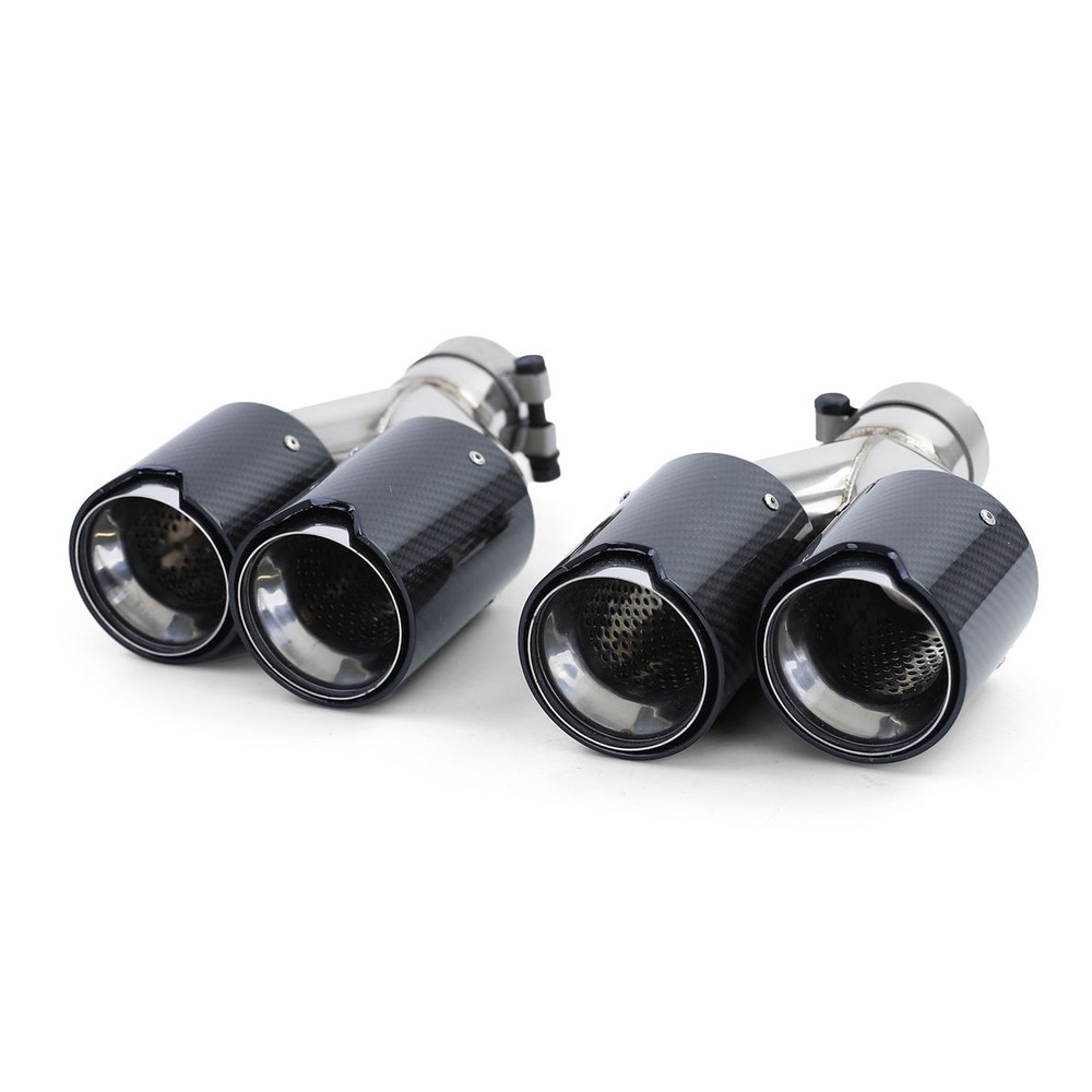 2x Carbon M Performance Exhaust Muffler Tips/ Tailpipes UNIVERSAL