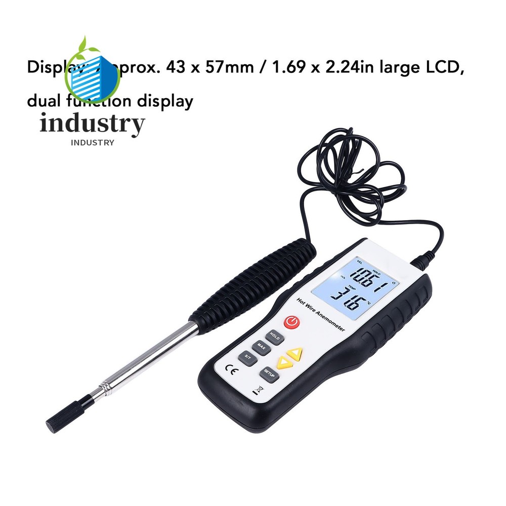 HT9829 Multifunctional Handheld Wind Speed Meter Thermal Anemometer LCD Display
