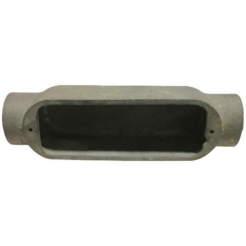 Generic 2" Conduit Body Type C, Malleable Iron Zinc Plated, Threaded
