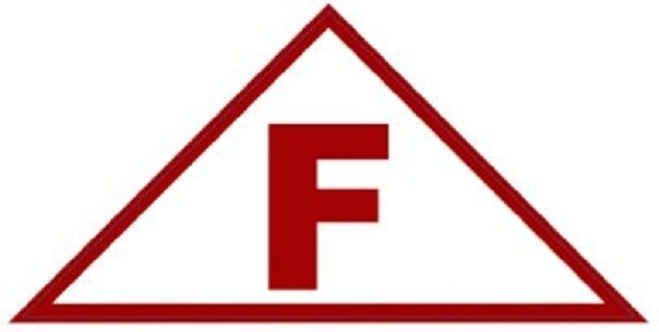 State Truss Construction Sign-F Triangular (White,Sticker,12 x 6 x 6)-REF24-1027