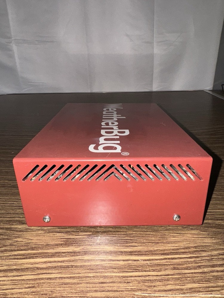 WeatherBug Tracking Station Red Box Weather Data Logger Internet Transmitter