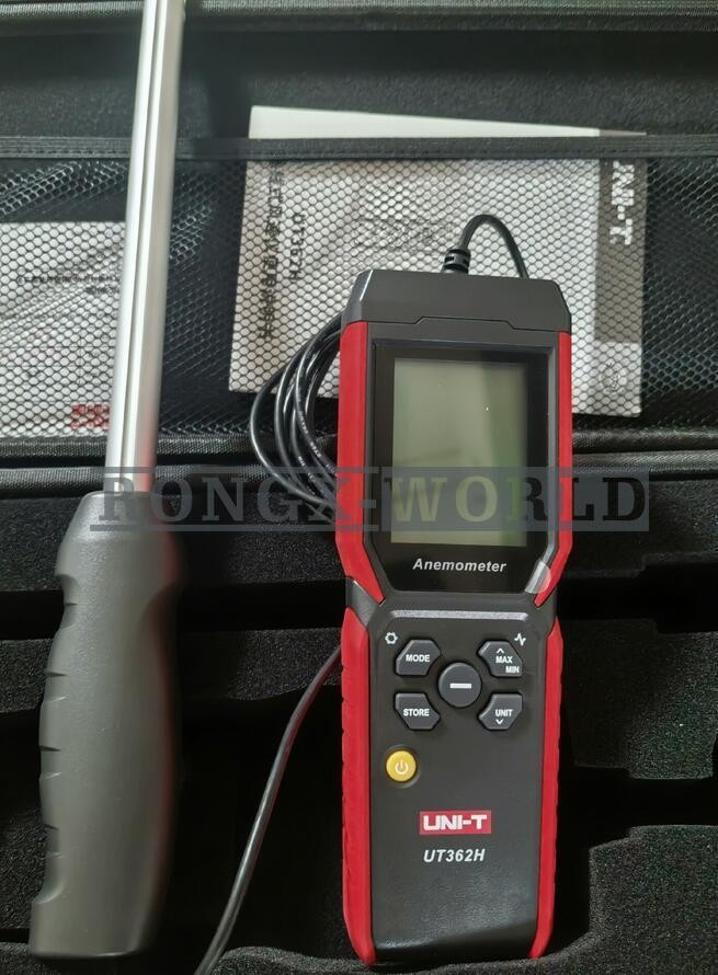 UNI-T UT362H Hot Wire Anemometer Sensor Wind Velocity/Volume/Temperature Tester