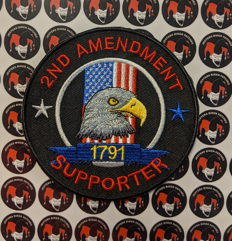 2nd Amendment Supporter Embroidered Patch RD002