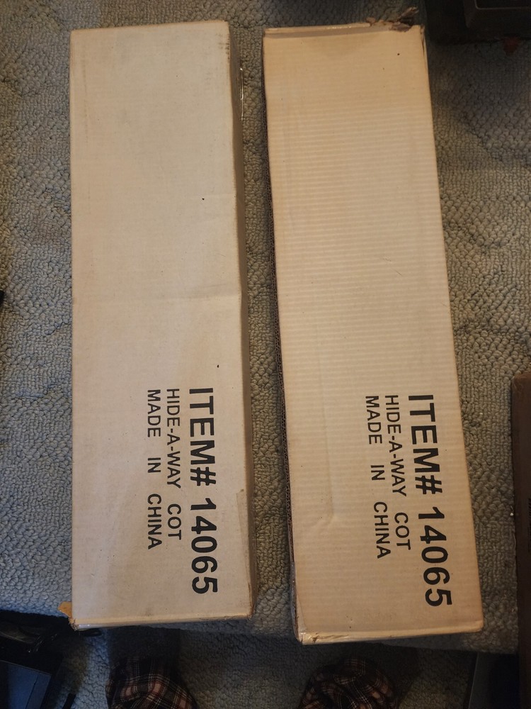 Lot Of Two hide-a-way cot 14065