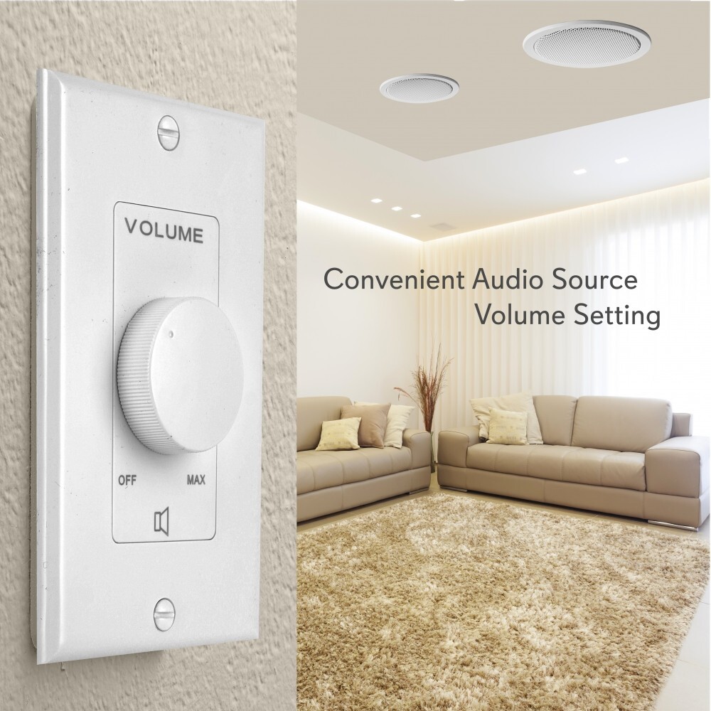Pyle Wall Mount Volume Control Rotary In-Wall Speaker Knob PVC1