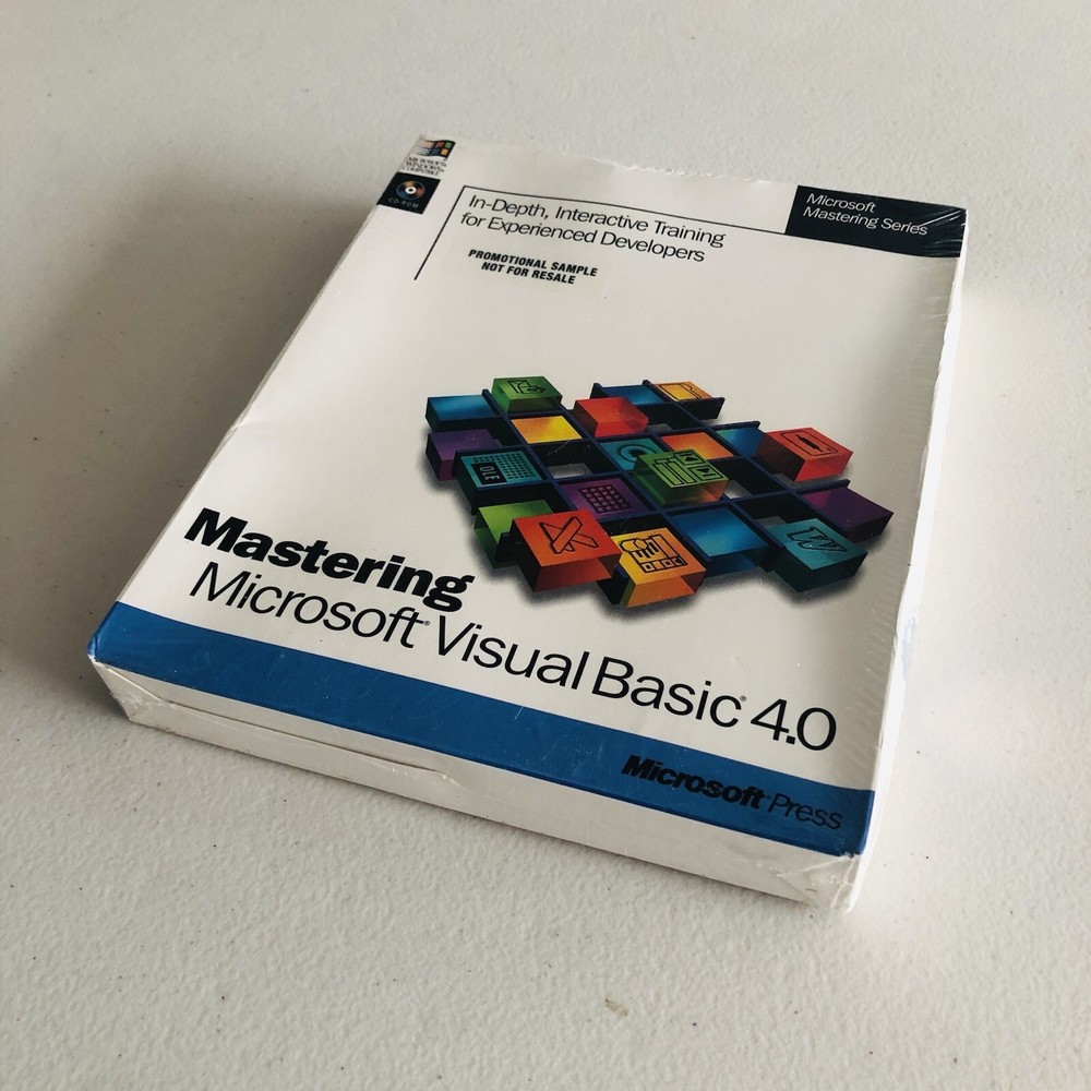 Mastering Microsoft Visual Basic 4.0 - Microsoft Mastering Series CD-ROM Sealed