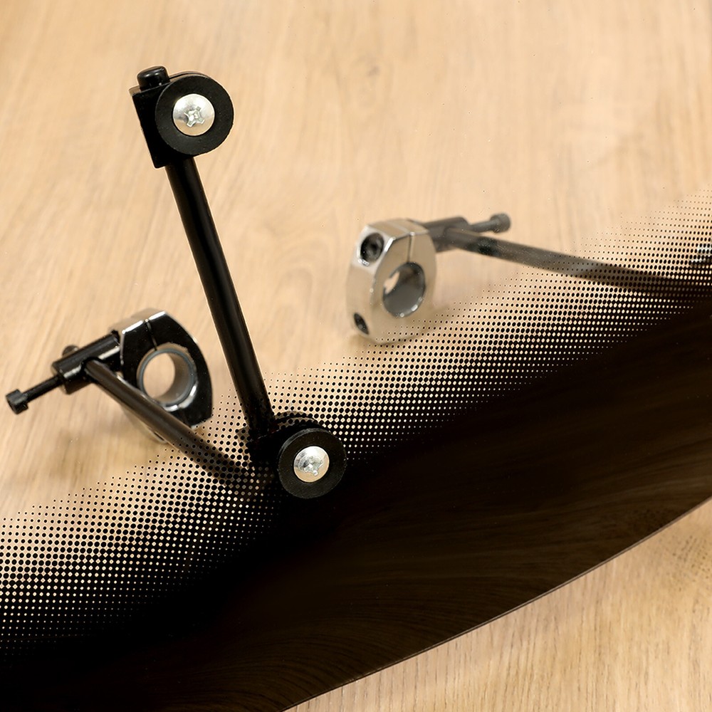 2-Tone Large Windshield Windscreen Screen Protector For ATV Motorcycle Harley