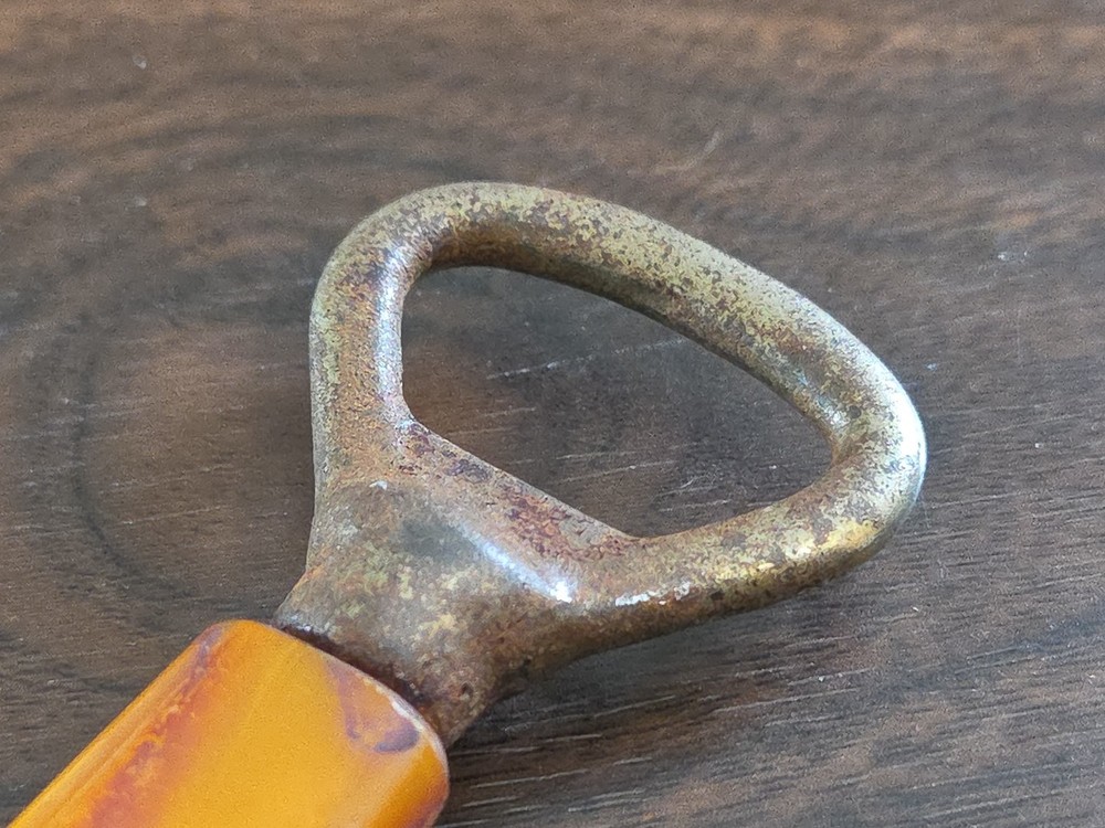 Vintage Bakelite Butterscotch Handle Bottle Opener