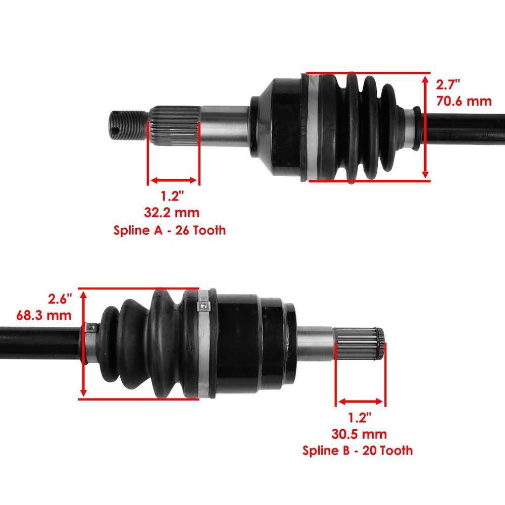Front Left Complete CV Joint Axle for Honda 44350-Hr3-A22