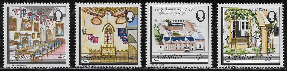 Gibraltar Scott #'s 402 - 405 MNH