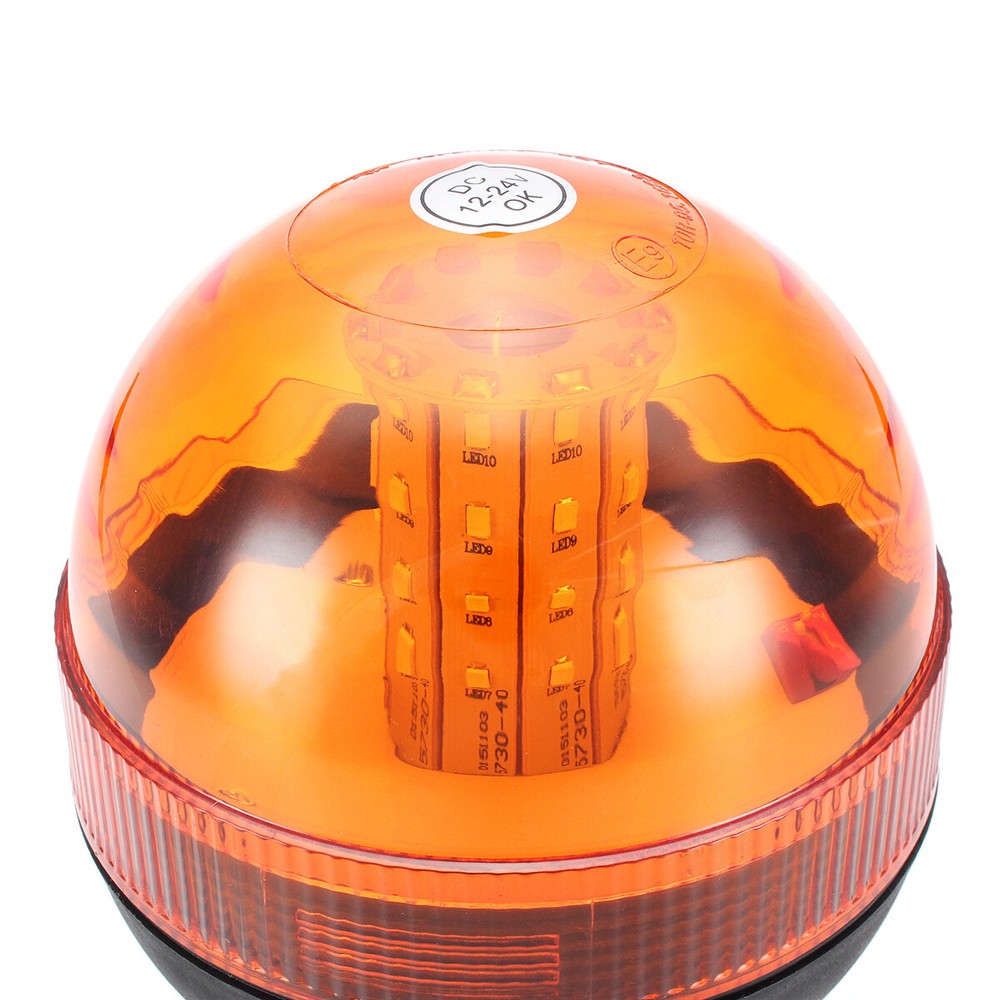 40 LED Beacon Warning Flashing Rotatable Flexible Din Pole Tractor Light E9