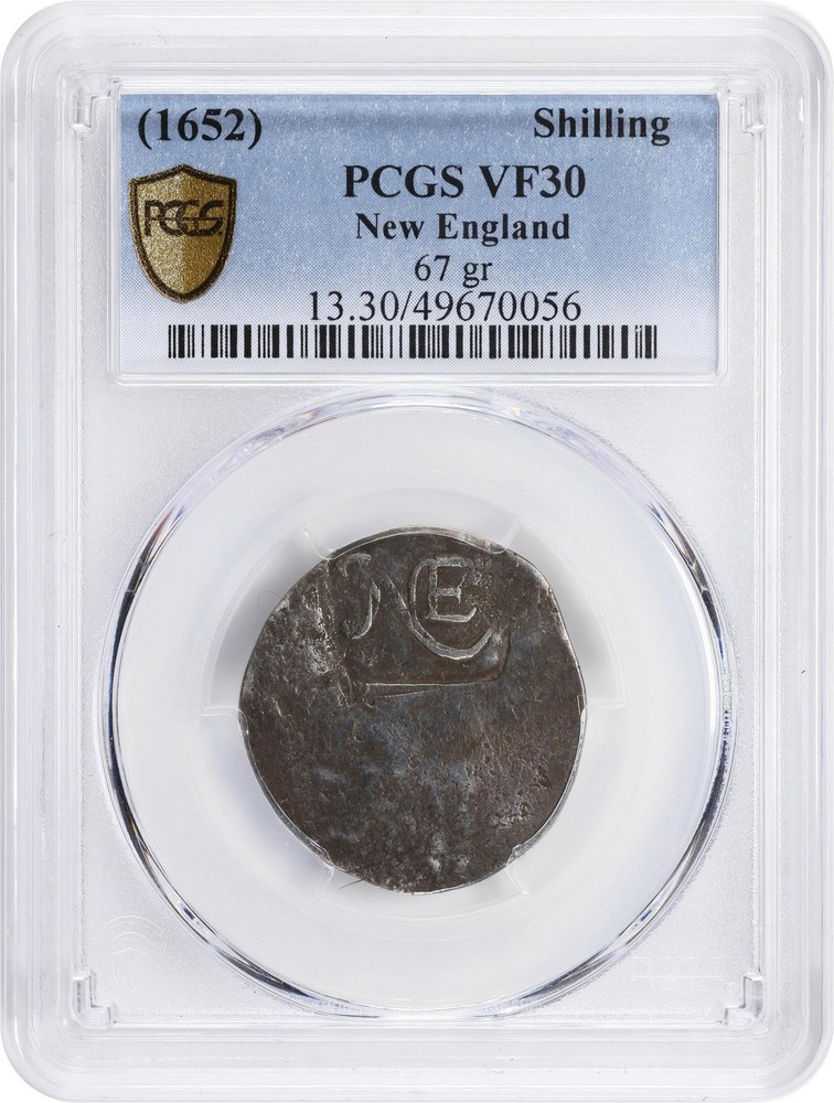 N ENGLAND SHILNG PCGS VF 30