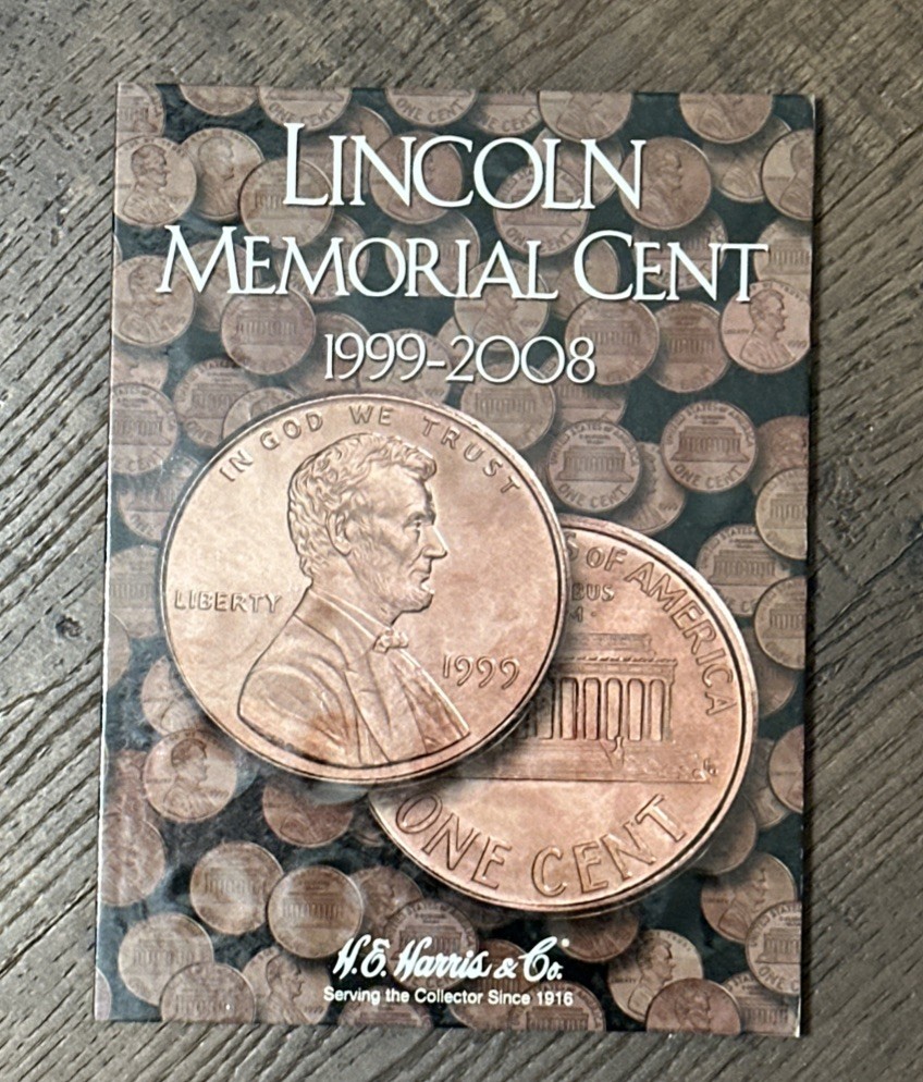 LINCOLN MEMORIAL CENT COIN FOLDER (1999 - 2008) WHITMAN #2705