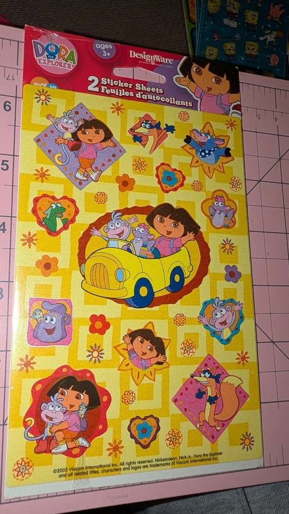 Vintage Dora The Explorer Stickers AGC Pack 2 Sheets New Pack READ