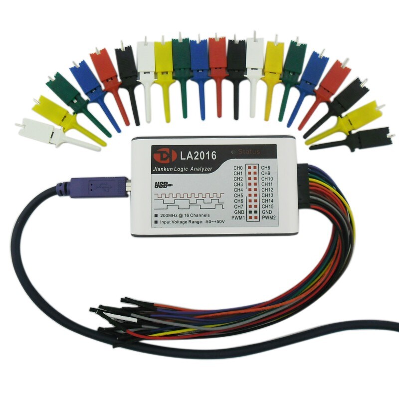 LA2016 USB Logic Analyzer 16 Full Channel 200M Sampling Rate 100M PWM Output
