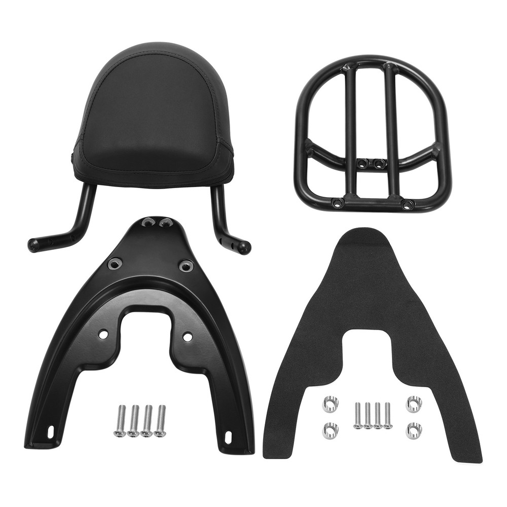 Backrest Sissy Bar Rack Baseplate Fit For Harley VRSCA VRSCB VRSCD 2002-2006 03