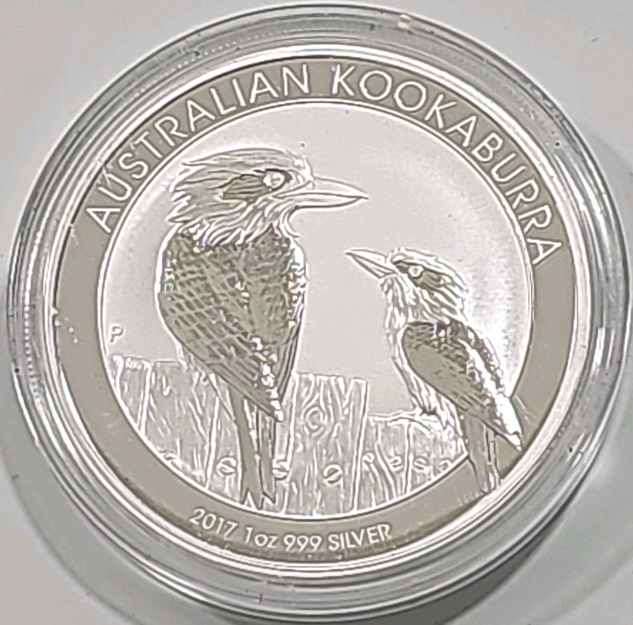 2017 Australia $1 Silver Koookaburra Gem BU One Ounce  Blast White.    E6067