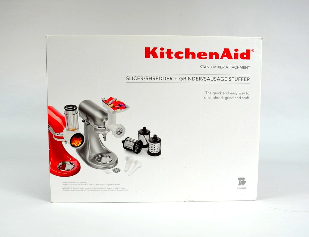 KITCHENAID Slicer/Shredder + Grinder/Sausage Stuffer Attachment *Model # KSMGSSA