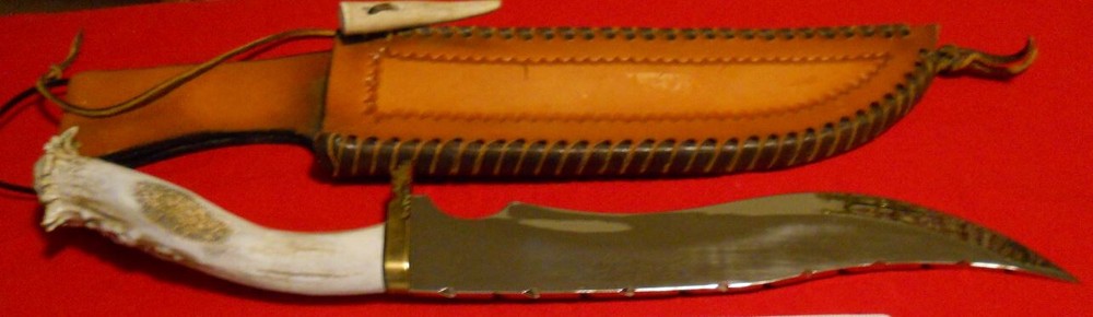 Joe Olson WoW HUGE custom SHOW ART KNIFE