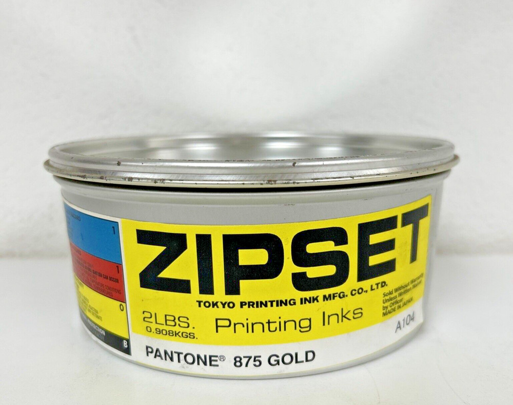 ZIPSET OFFSET PRINTING INK PANTONE 875 GOLD / 2LBS