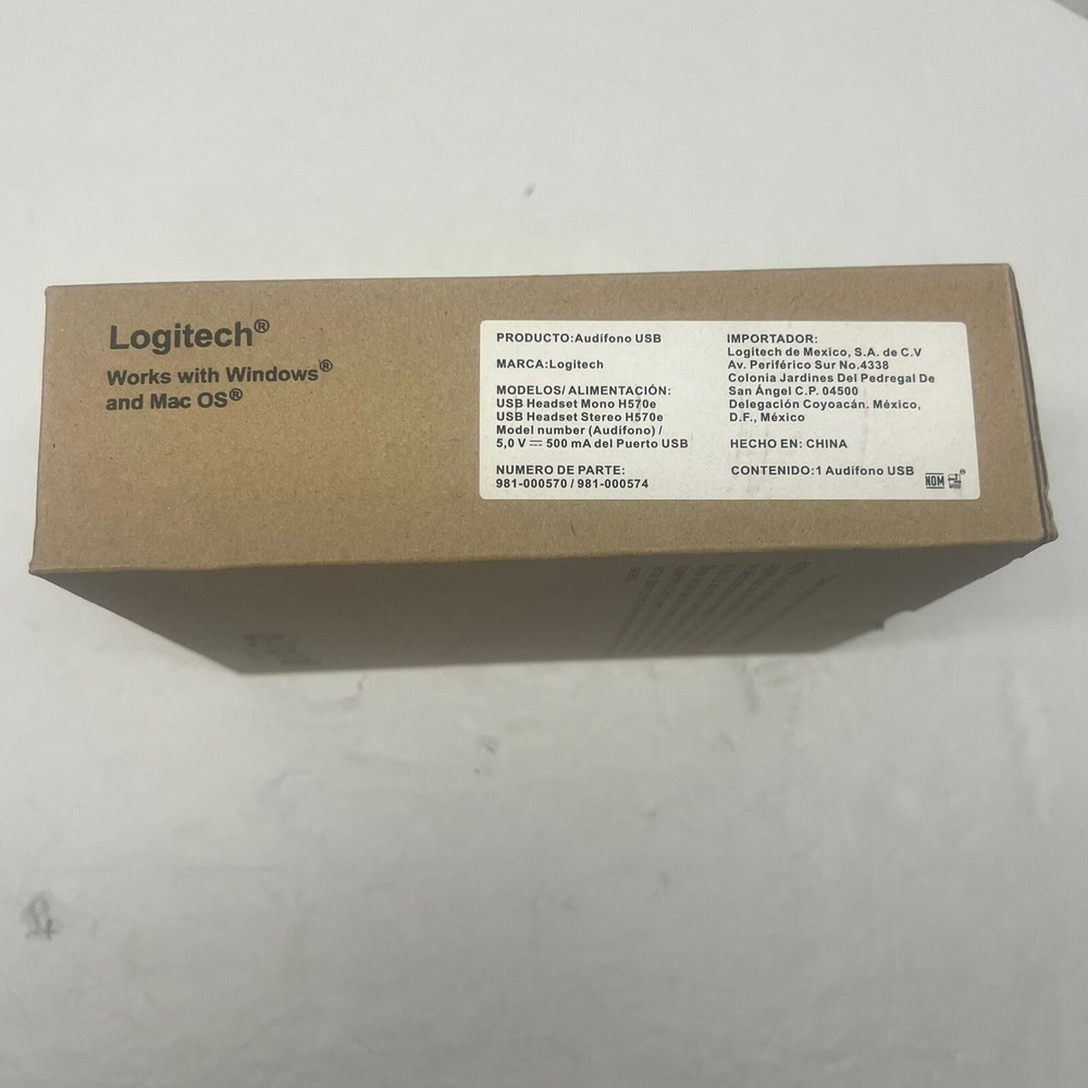 Logitech H570e USB Stereo Headset - Black (981-000574)