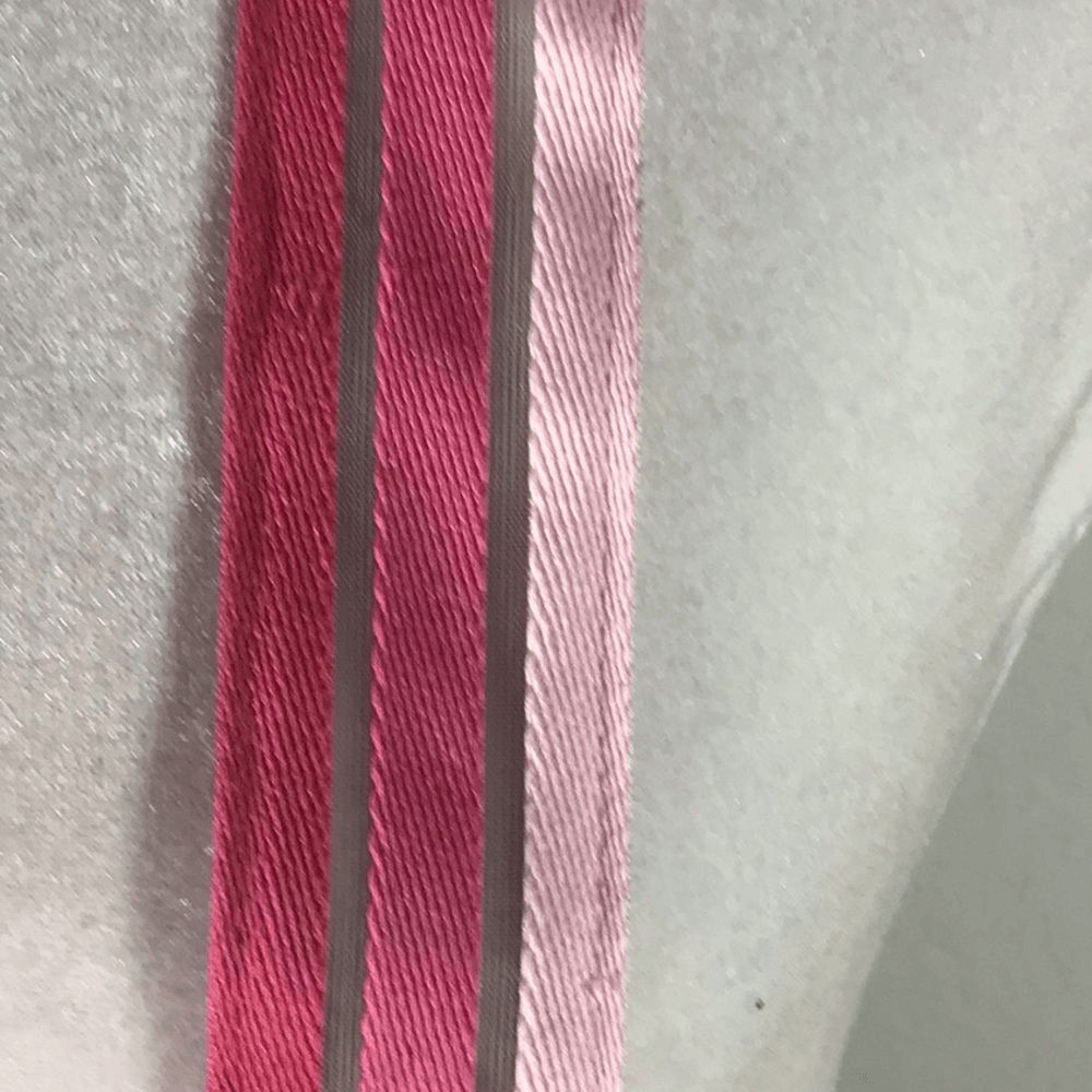 Belt Double Ring Rhinestone Cloth Barbiecore Pink Belt