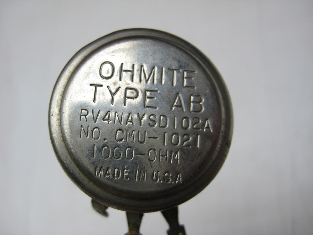 OHMITE CMU-1021 POTENTIOMETER NSNP